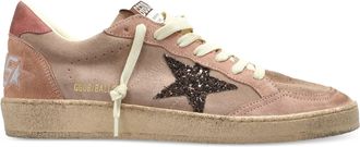 Golden Goose BALL STAR GLITTER-PATCH SNEAKERS - Golden Goose Deluxe Brand - Woman
