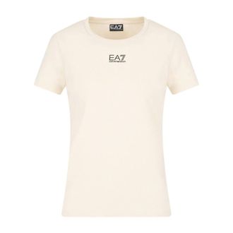 Emporio Armani Emporio Armani Ea7, Dames, Tops, Beige, Maat: XS Katoen