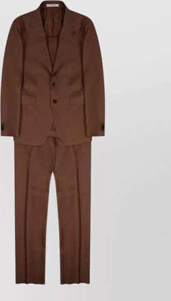 Tagliatore tailored trousers buttoned cuffs notch lapel