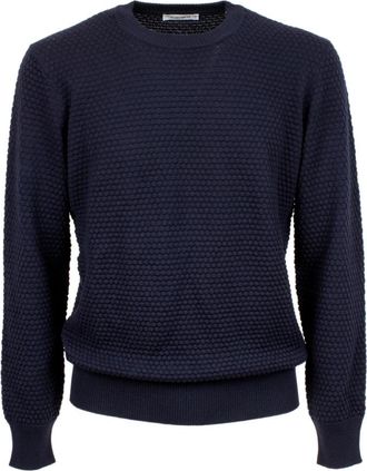 KANGRA Rondgebreide trui - Heren - Ronde hals truien - Blauw - 3XL - Truien & Vesten