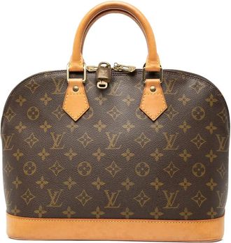Louis Vuitton Borsa a mano Alma PM con monogramma 1996 - Marrone