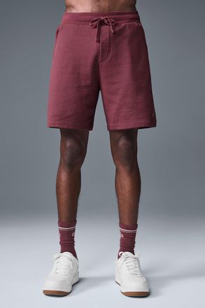 Alo | Chill Short in Burgundy Truffle Red, Size: Medium