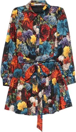 Alice & Olivia Womens Printed Shirtdress
