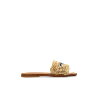 Dsquared2 Sliders, female, Beige, Size: 8 1/2 US Slides capsule Summer Lovers