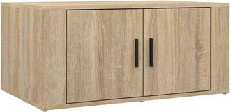 vidaXL Mesa De Centro Madera Contrachapada Roble Sonoma 80x50x36 Cm Vidaxl