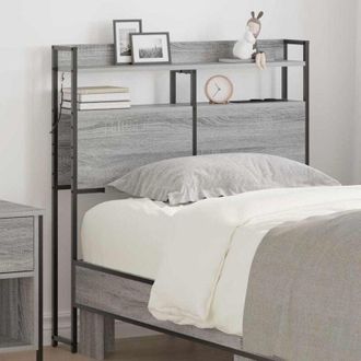 vidaXL Testata contenitore Grigio sonoma 100 cm Legno multistrato - Vidaxl