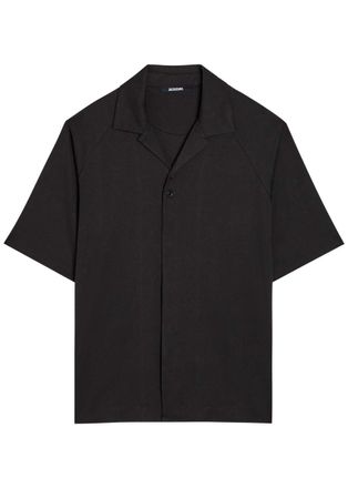 Jacquemus La Chemise Jean Atelier Woven Shirt - Black - XL