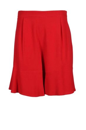 L'autre Chose Red Acetate/Viscose Bermuda Shorts