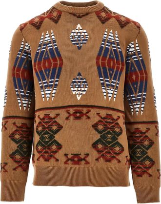 Gallia Maglione a fantasia - Marrone