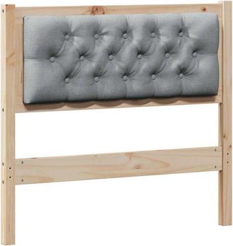 vidaXL Headboard Other Brown and light grey 90 cm Solid pine wood vidaXL