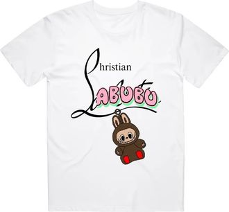 Black Score graphic-print cotton t-shirt - White