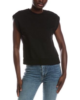 Michael Stars Brooklyn Power Shoulder Sweatshirt