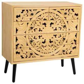 Wanderlust Deco Comoda de madera marron 80x39.5x81