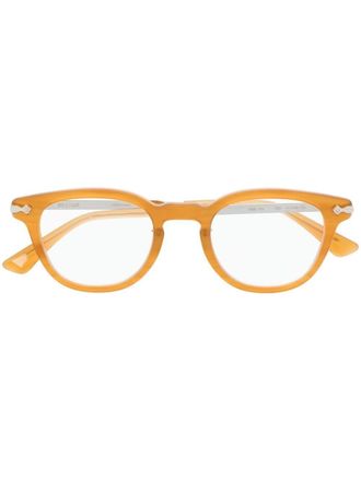 Eyevan 7285 Webb bril met vierkant montuur - Geel