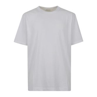 Dries Van Noten T-Shirts, male, White, Size: XL Cotton Crew Neck T-Shirt