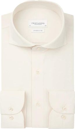 Profuomo Heren, Overhemden, Beige, Maat: XL Leer