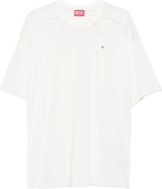 Diesel T-crahor-boxt-t 1 - Heren - T-shirts - Wit - S - Katoen - Tops