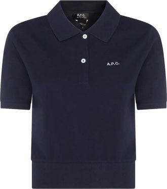 A.P.C. Polo con logo - Blu
