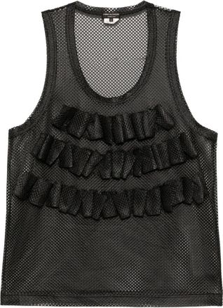 Comme Des Garçons Mesh gilet - Zwart