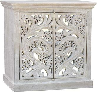 Wanderlust Deco Recibidor De Madera Blanco 97x40x93