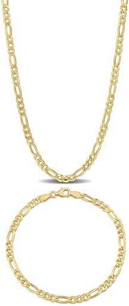Delmar Figaro Chain Bracelet & Necklace Set in Gold at Nordstrom Rack