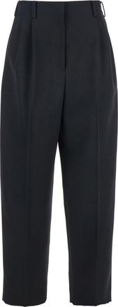Givenchy Cocon Black Pants With Belt Loops In Wool Woman