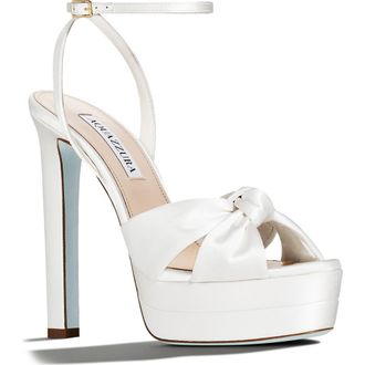 Aquazzura Cupid Bridal Ankle Strap Sandal in White at Nordstrom, Size 10Us