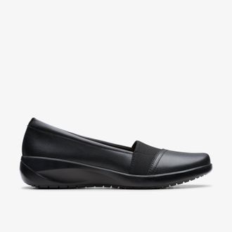 Clarks Kaetlyn Rhea Zwarte Leren Schoenen