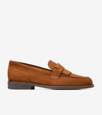 Cole Haan Womens Stassi Kiltie Loafers - Brown Size 10.5