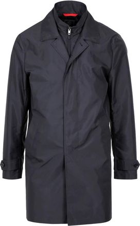 Fay Single-Breasted Coats - Heren - Mantel - Blauw - 2XL - Jassen