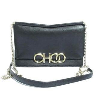 Jimmy Choo London Pre-owned Kalina Chain Shoulder Bag - Dames - Pre-owned - Zwart - Maat: ONE Size Leer