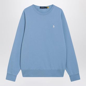 Polo Ralph Lauren Light Blue Cotton Crew Neck Sweatshirt