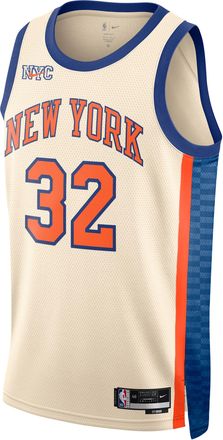 Nike Karl-Anthony Towns New York Knicks City Edition Nike Mens NBA Swingman Jersey in Brown | HM5989-120