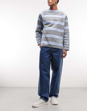 HUF Cromer - Jeans dritti blu lavaggio medio