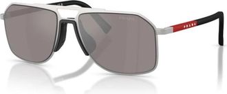 Prada PS B51S 18X80I Zonnebril - Heren - Zonnebrillen - Grijs - 56 MM - Accessoires