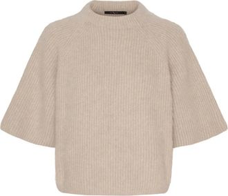 BTF-CPH Pullover Girocollo in Cashmere e Coniglio - - Knitwear - Donna - Beige - M