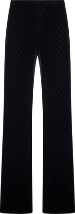 Gucci GG STRETCH D&Eacute;VOR&Eacute; VELVET TROUSERS - Gucci - Man