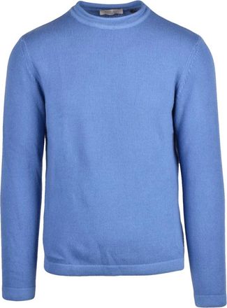 Wool & Co Truien & Vesten, Heren, Blauw, L, Wol, Pullover Girocollo