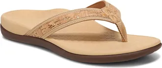 Vionic Womens Tide Ii Sandals In Gold Cork