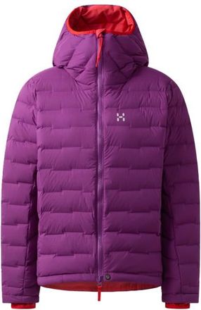 Hagl&ouml;fs Spitz Down Hood Daunenjacke f&uuml;r Damen | lila