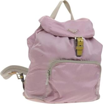 Prada Pre-owned Nylon backpacks - Dames - Vintage Rugzakken - Roze - ONE Size - Nylon - Vintage