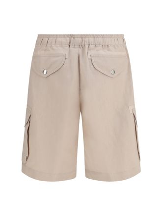 Brunello Cucinelli Mens Bermuda Shorts Cotton-Linen Jute