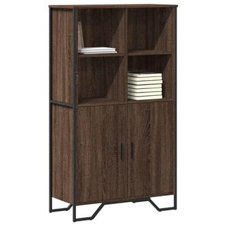 Berkfield Home Highboard Brown Oak 79.5x35.5x137.5 cm Engineered wood