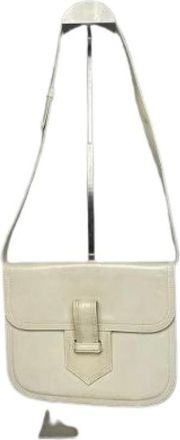 Saint Laurent Pre-owned Vintage Schoudertas - Dames - Vintage Schoudertas - Wit - ONE Size - Leer - Vintage