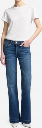 7 For All Mankind Dojo Slim Illusion Flare Royalty 7 Pant In Americana