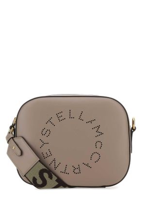 Stella McCartney Stella Mc Cartney Dove Grey Alter Mat Mini Stella Logo Crossbody Bag