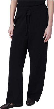 Entire studios Straight Leg Knit Pant - Dames - Wijde Broeken - Zwart - XS - Broeken