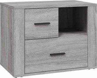 vidaXL Bedside Cabinet Grey Sonoma 60x36x45 cm Engineered Wood Vidaxl
