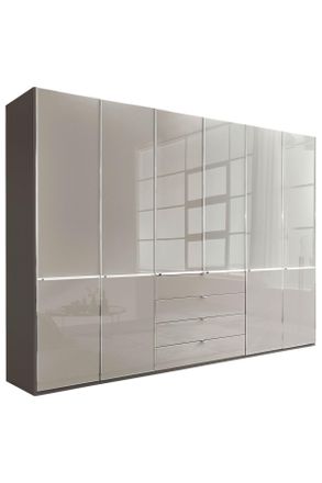 Novel Dreht&uuml;renschrank, Grau, Dunkelgrau, Metall, 6 F&auml;cher, 4 Schubladen, 300x216x58 cm, ISO 9001, Typenauswahl, umfangreiches Zubeh&ouml;r erh&auml;ltlich, in versch