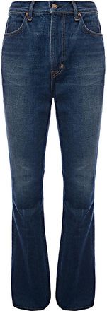 Tom Ford Womens Stone Washed Denim Flare Jeans In Blue - Size 32 (Waist)